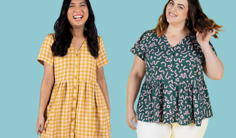 Tilly Sew Button up dress 768x450